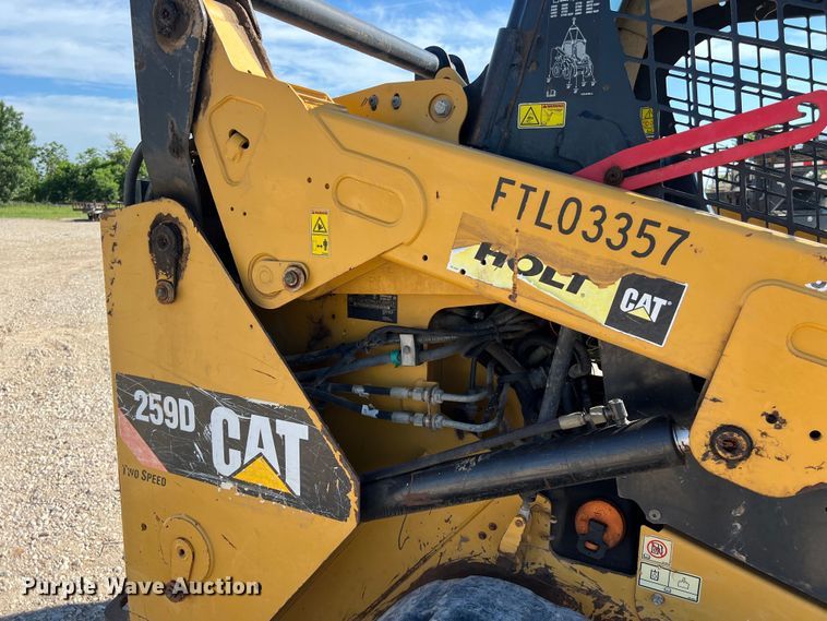image for item DS3068 2015 Caterpillar 259D tracked skid steer loader