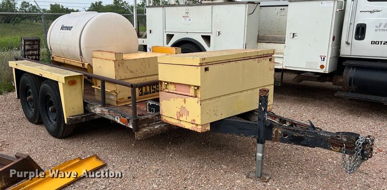 image for item DS3083 Shop built equipment trailer