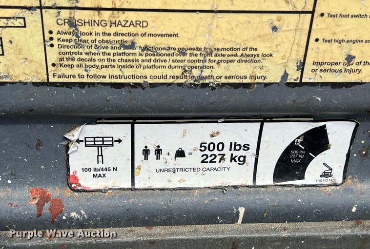 image for item DS3105 2014 JLG 600AJ boom lift