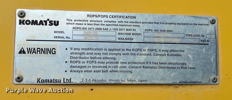 image for item DS3116 2014 Komatsu WA470-7 wheel loader