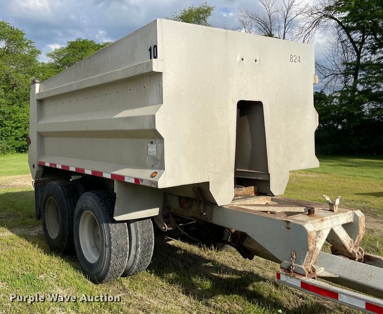 image for item DS5525 2001 Hawkeye end dump pup trailer