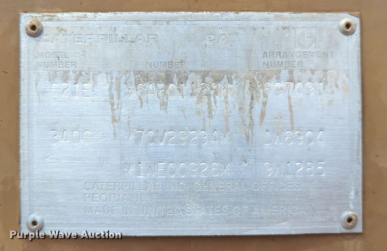 image for item DW5016 1988 Caterpillar 621E elevating scraper