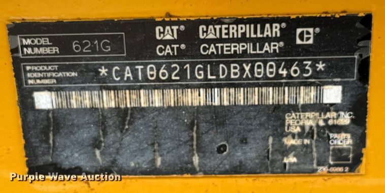 image for item DW5034 2007 Caterpillar 621G conventional scraper 