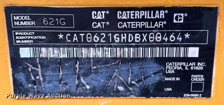 image for item DW5036 2007 Caterpillar 621G conventional scraper 