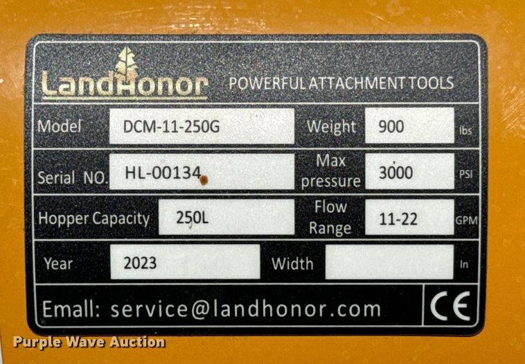 image for item DX0498 2023 LandHonor DCM-11-250G skid steer concrete mixer