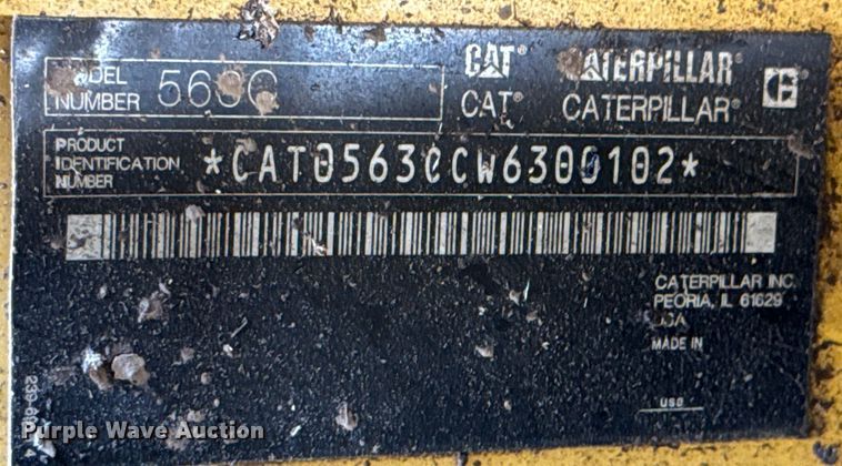 image for item DX0517 2013 Caterpillar 563C feller buncher