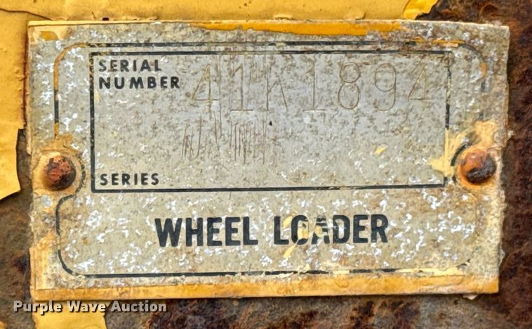 image for item DX0561 1971 Caterpillar 930 wheel loader