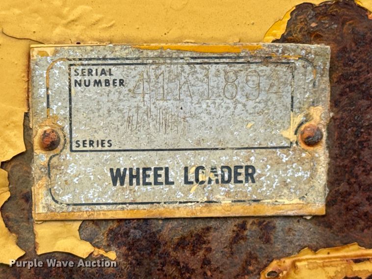 image for item DX0561 1971 Caterpillar 930 wheel loader