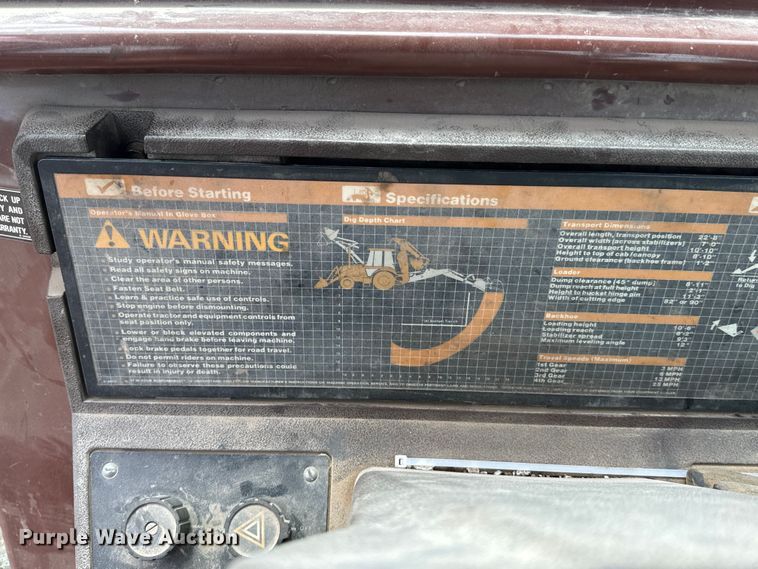 image for item DX0605 1990 Case 580K Construction King backhoe