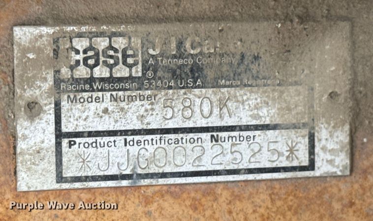 image for item DX0605 1990 Case 580K Construction King backhoe