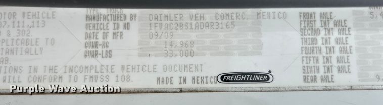 image for item EG1516 2010 Freightliner M2 Business Class  utility / service truck