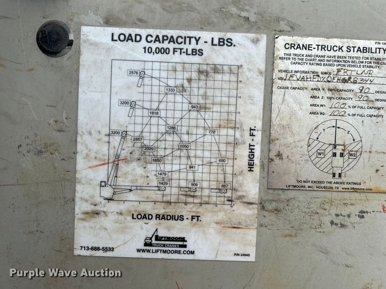 image for item EG1525 2015 Freightliner  M2 Business Class utility / service truck