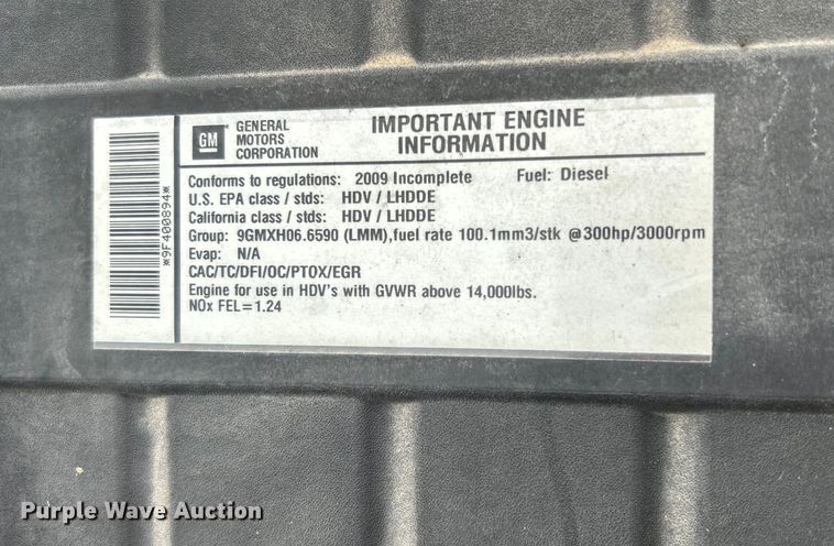 image for item EG1583 2009 GMC C5500 utility / service truck