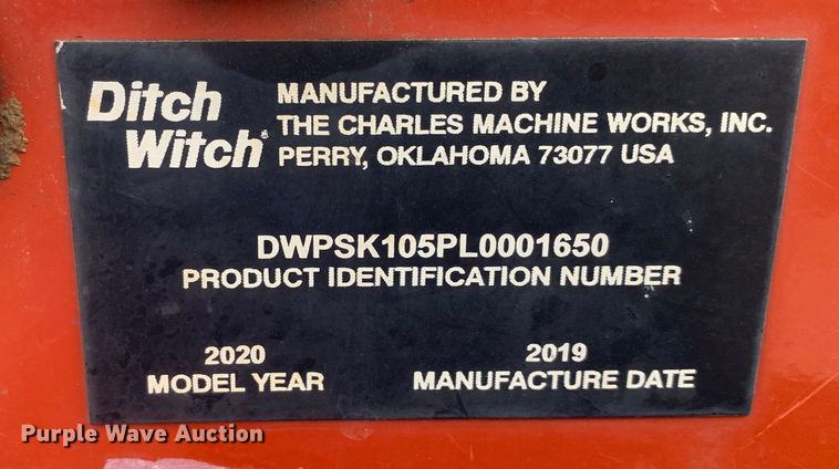 image for item EH3867 2020 Ditch Witch SK1050 compact utility loader