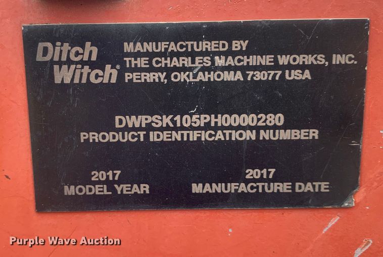 image for item EH3868 2017 Ditch Witch SK1050 compact utility loader