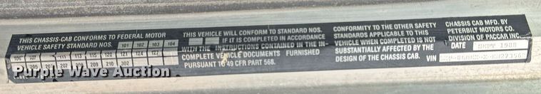 image for item EH6643 1989 Peterbilt 357 dump truck