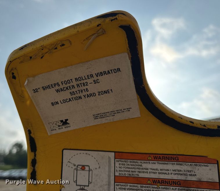 image for item EH6852 Wacker RT82-SC trench compactor