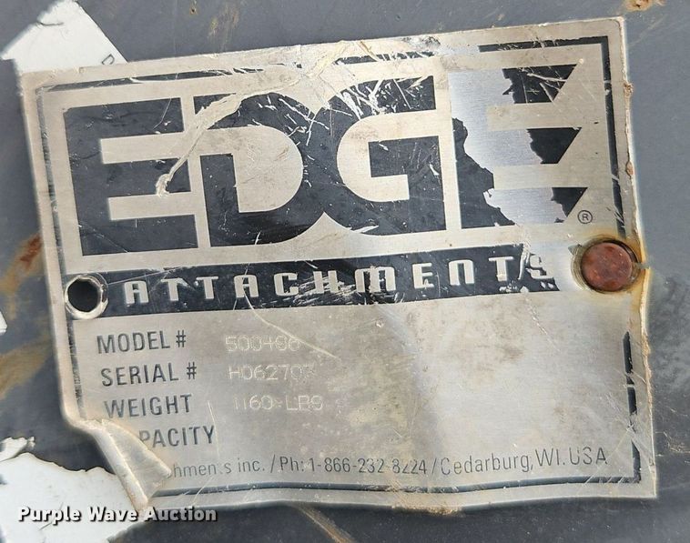 image for item EI3845 Edge 500486 skid steer grapple bucket