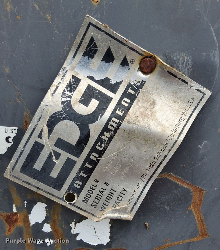 image for item EI3845 Edge 500486 skid steer grapple bucket