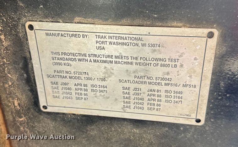 image for item EJ2832 Scat Trak 1300c skid steer loader
