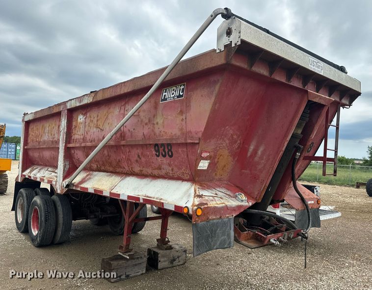 image for item EJ2835 1995 Hilbilt end dump trailer