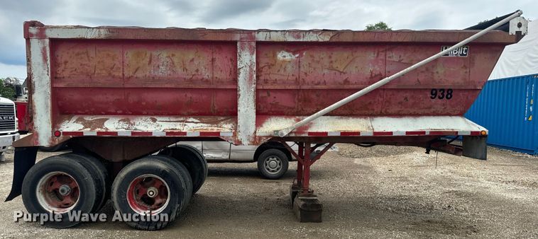 image for item EJ2835 1995 Hilbilt end dump trailer