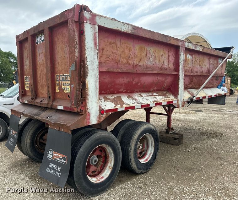 image for item EJ2835 1995 Hilbilt end dump trailer