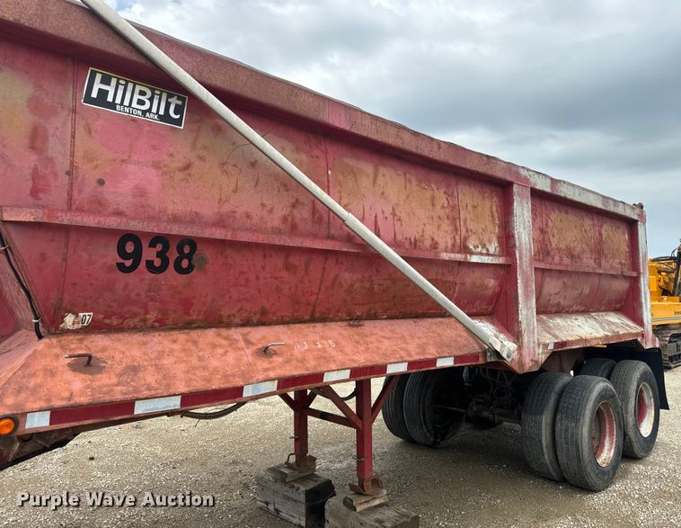 image for item EJ2835 1995 Hilbilt end dump trailer