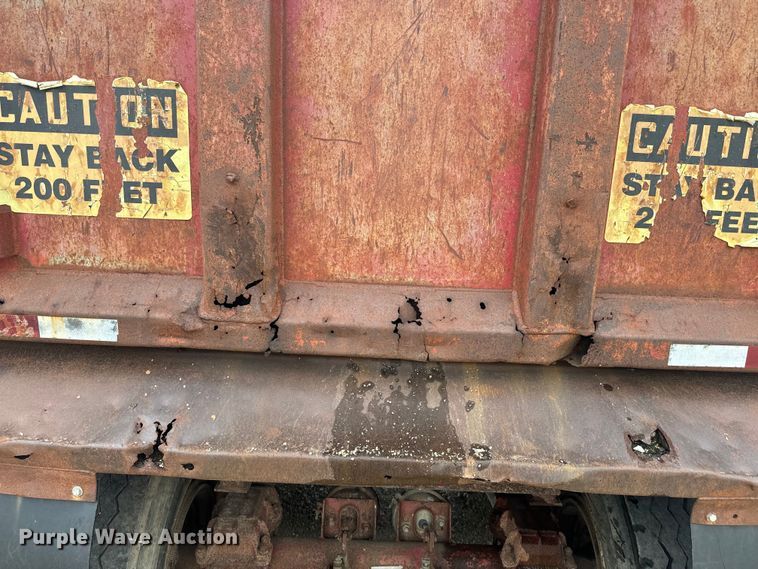 image for item EJ2835 1995 Hilbilt end dump trailer
