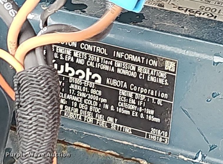 image for item EJ5374 2019 Bobcat  S70 skid steer loader