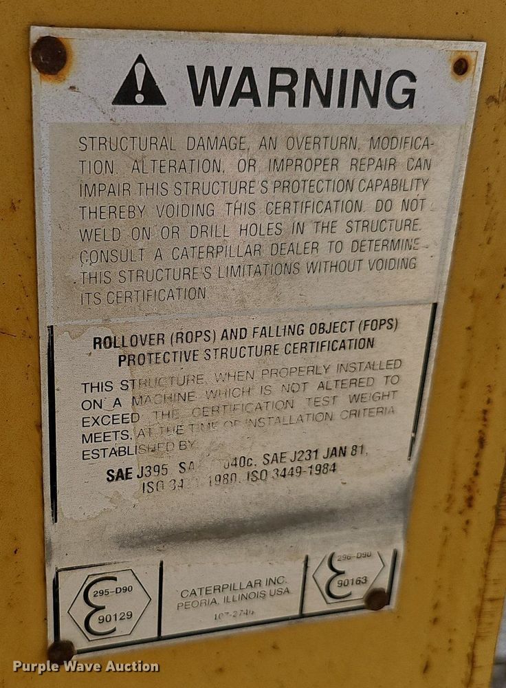 image for item EJ5460 Caterpillar  963A rops