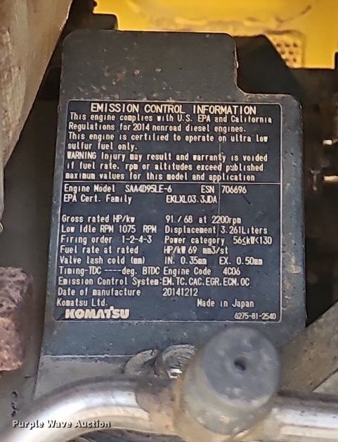 image for item EJ5503 2015 Komatsu  D37PX-23 dozer