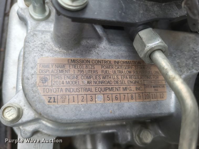 image for item EJ7983 Toyota  8FDU25 forklift