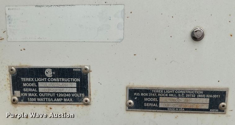 image for item EK1341 Terex Amida AL4000 light plant