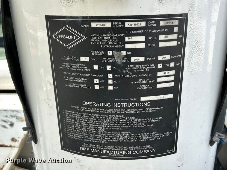 image for item EK4618 2014 Dodge  Ram 5500HD bucket truck