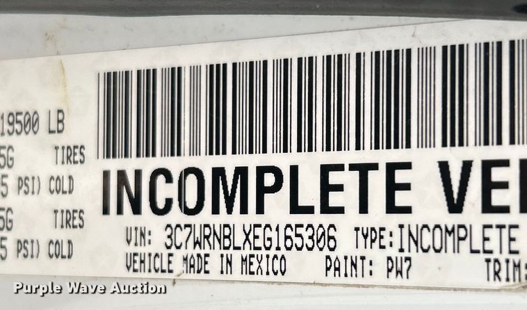 image for item EK4618 2014 Dodge  Ram 5500HD bucket truck