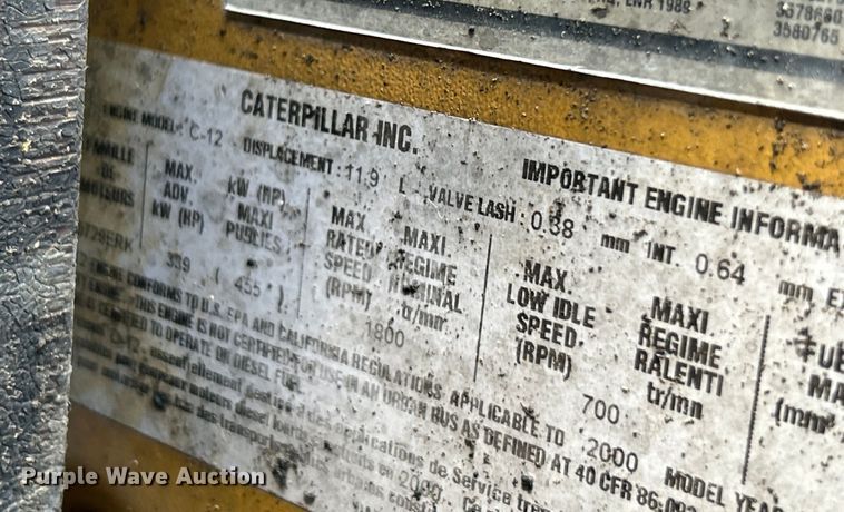 image for item EK4653 2000 Sterling L-Line dump truck