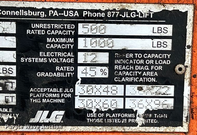 image for item EK4684 2007 JLG 400S boom lift