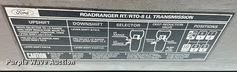 image for item EK4689 1998 Ford Louisville  utility / service truck