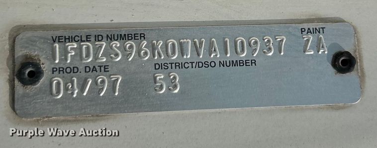 image for item EK4689 1998 Ford Louisville  utility / service truck