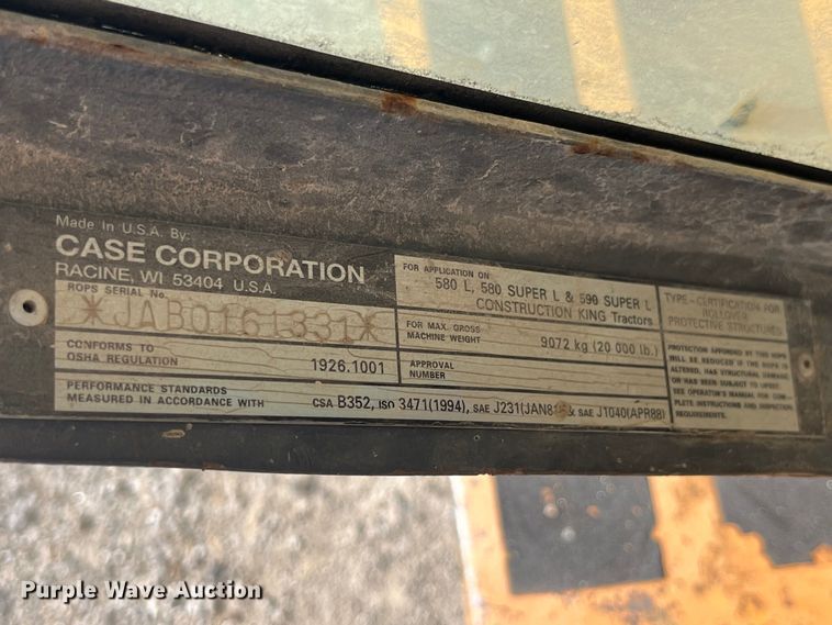 image for item EK8542 1999 Case 590 Super L backhoe