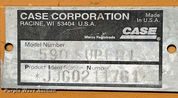 image for item EK8542 1999 Case 590 Super L backhoe