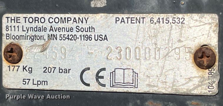 image for item EK8571 Toro 22459 compact utility loader trencher 