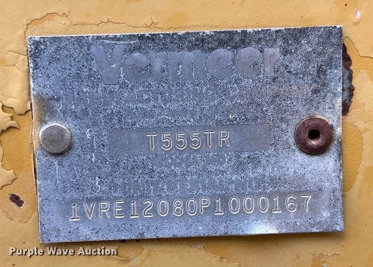 image for item KV9804 1993 Vermeer T555 trencher