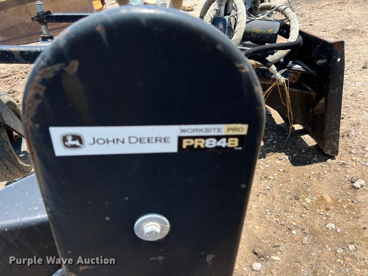 image for item LU9849 John Deere  PR84B skid steer soil conditioner