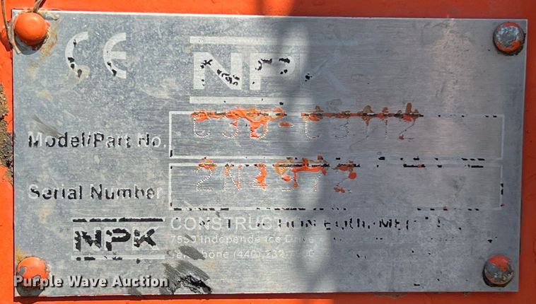 image for item LU9851 NPK C3D plate compactor