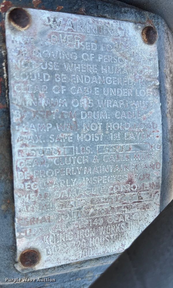 image for item LU9870 1994 Etnyre RTB40TD3-T1 lowboy equipment trailer