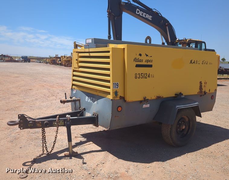 image for item NG9787 2010 Atlas Copco XATS 375 T3 air compressor