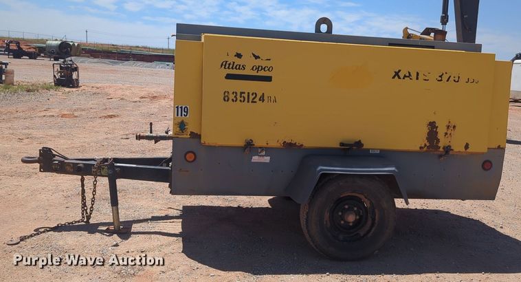image for item NG9787 2010 Atlas Copco XATS 375 T3 air compressor