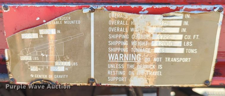 image for item NG9804 1993 Ford F700 pressure digger truck